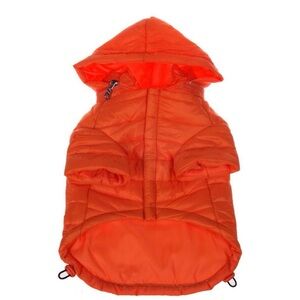 Cozy Orange Dog Hooded Jacket